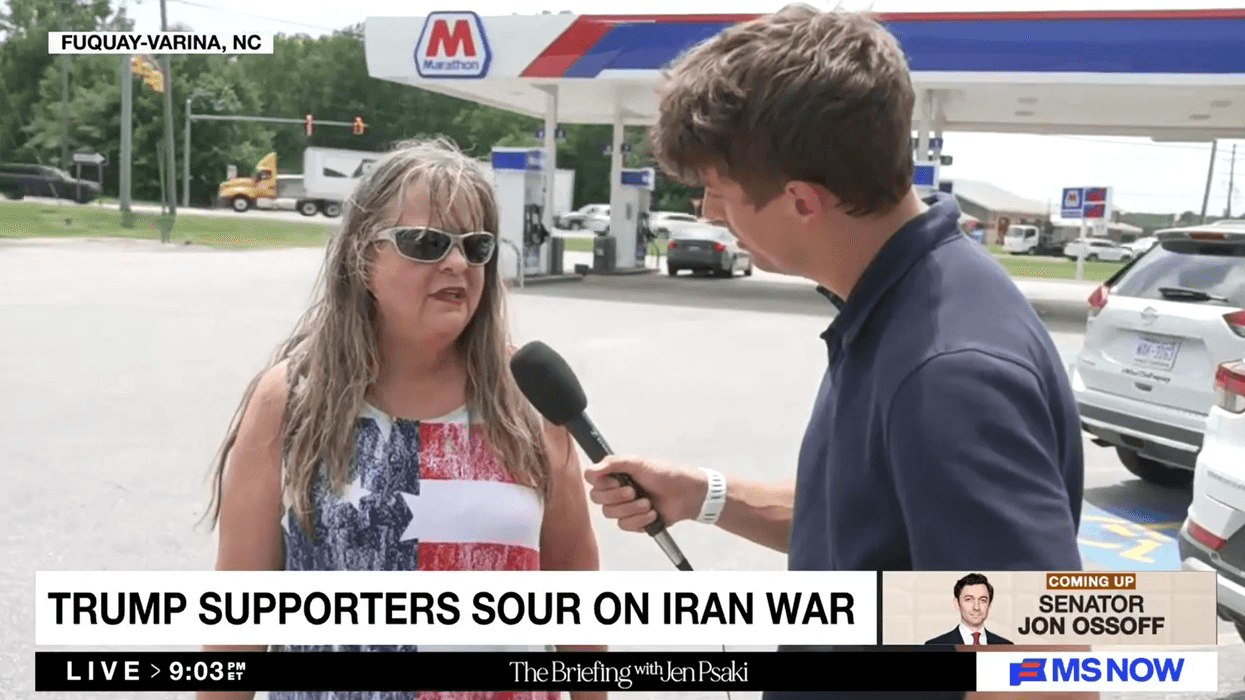 Searing MS NOW supercut captures Trump voters' angst as war drags on