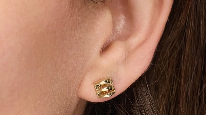 Bony Levy 14K Gold Caged Stud Earrings