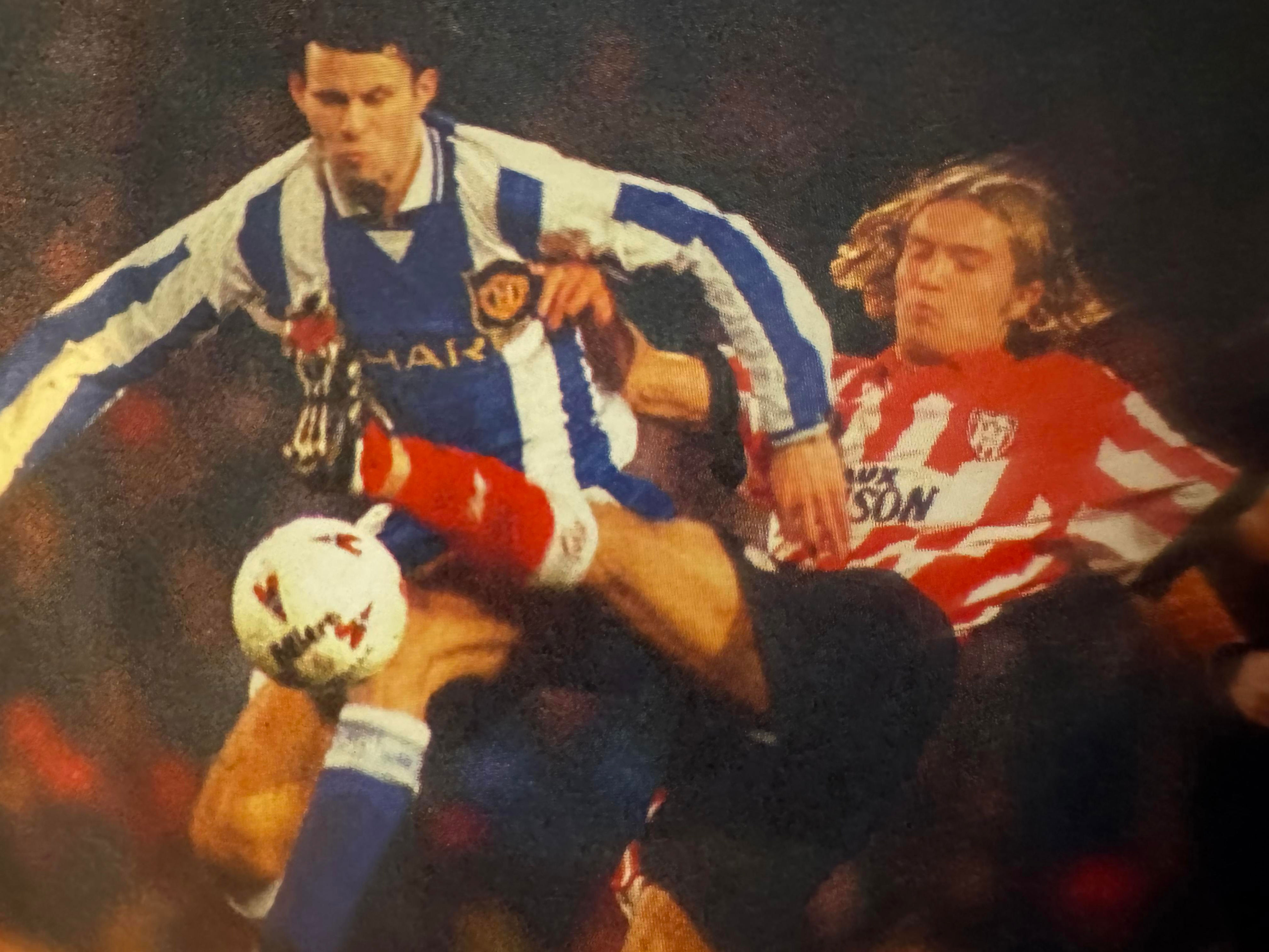 On this day (23 July 1995): Gray right at home as he hits a pre-season hattrick