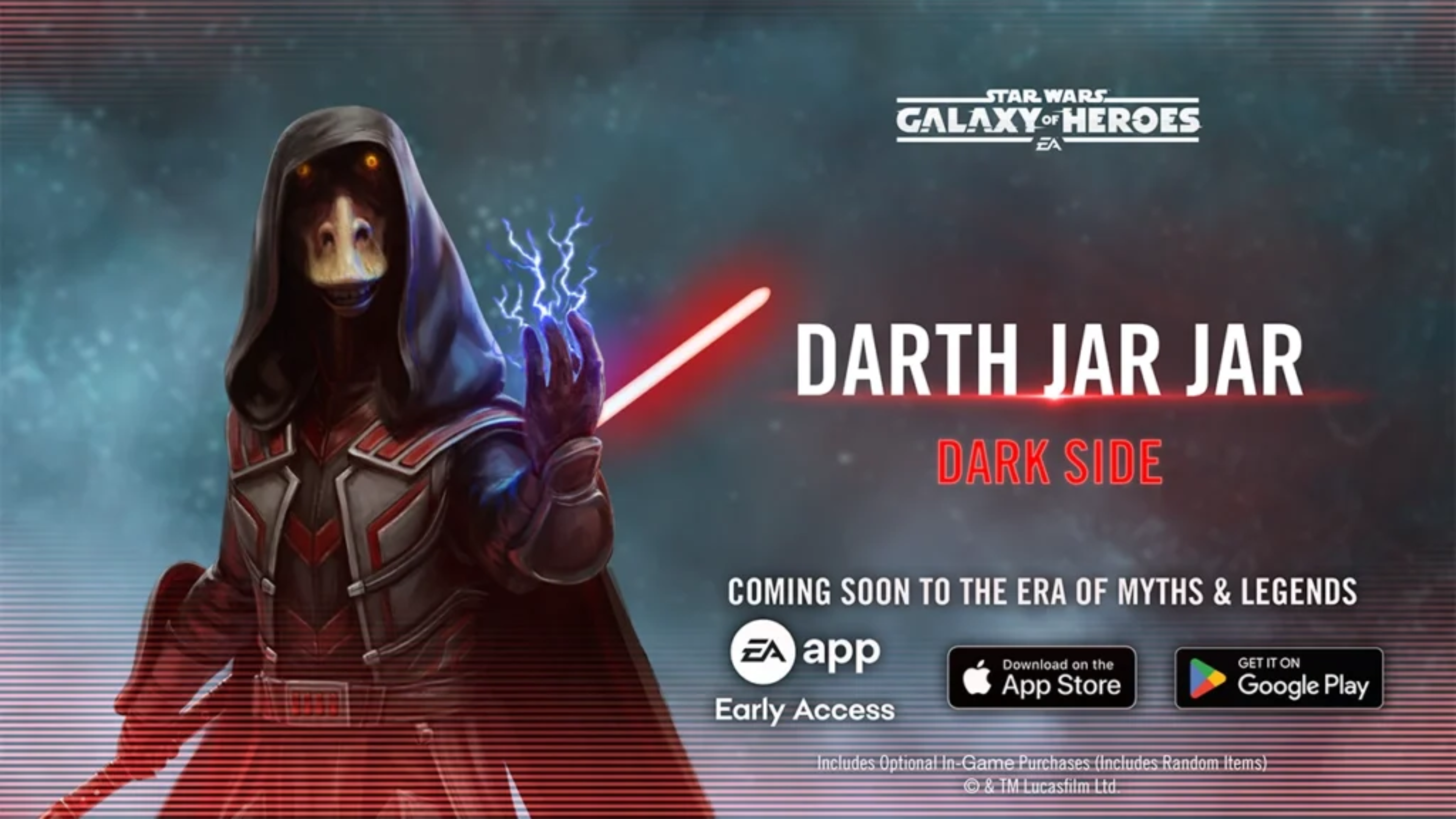 star wars galaxy of heroes myths & legends darth jar jar