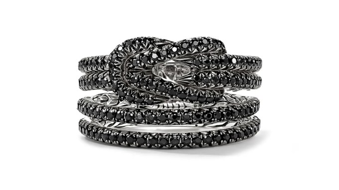 John Hardy Love Knot Ring, Black Sapphire