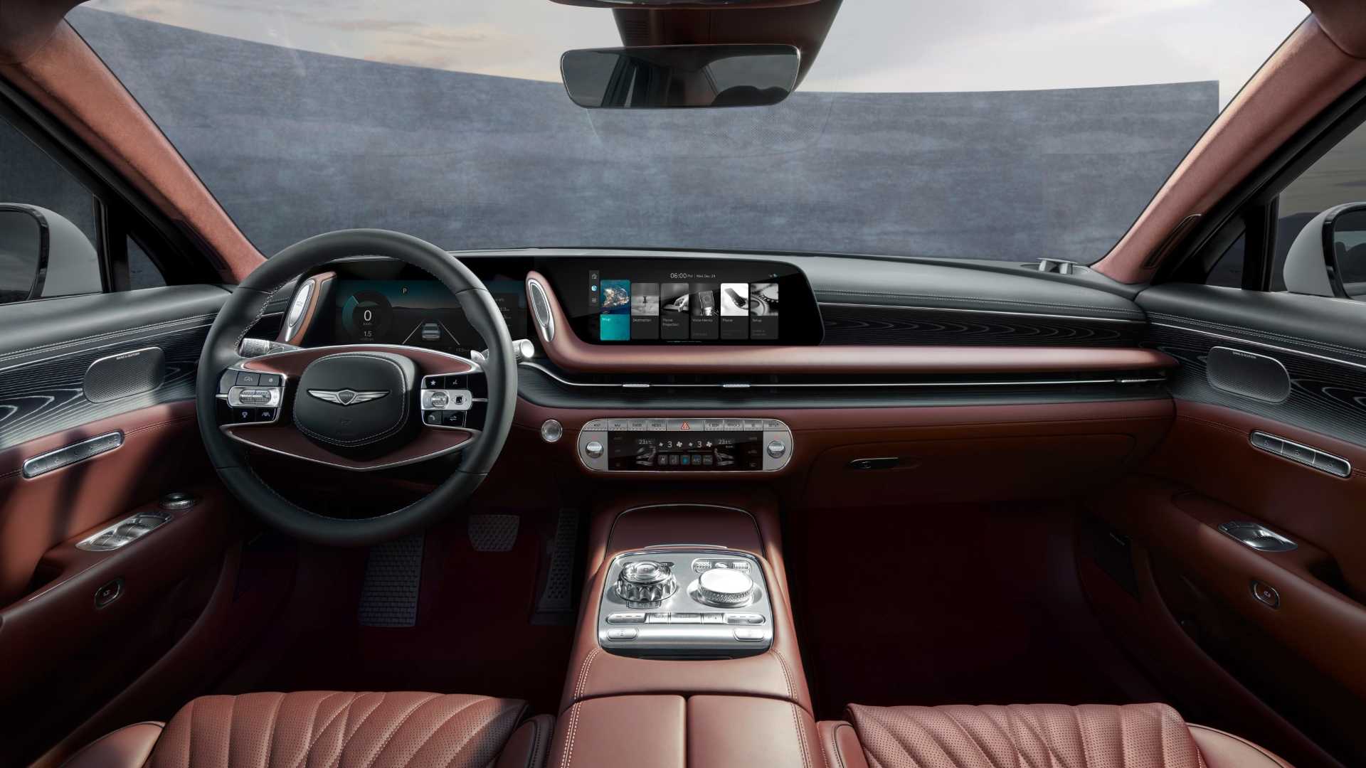 Interior shot of a 2024 Genesis G90