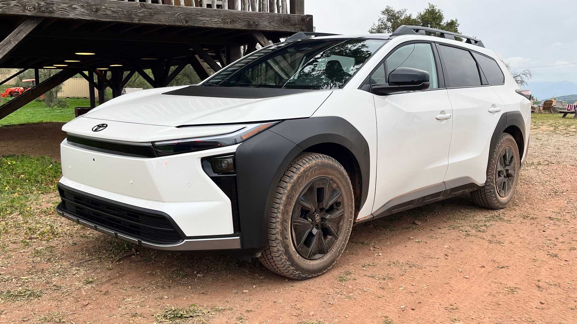 2026 Toyota bZ Woodland front three-quarter