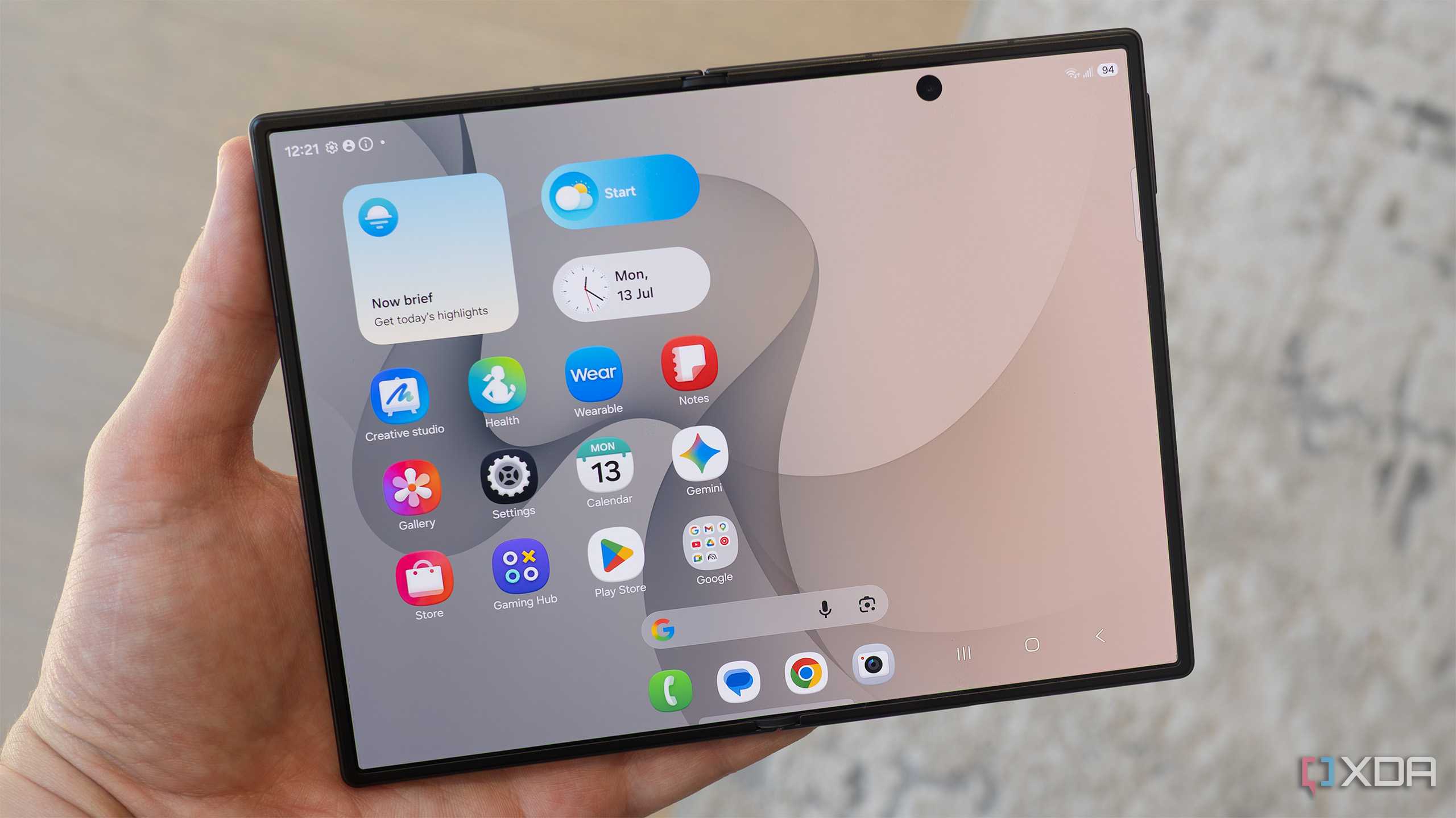 The Galaxy Z Fold 8 unfolded