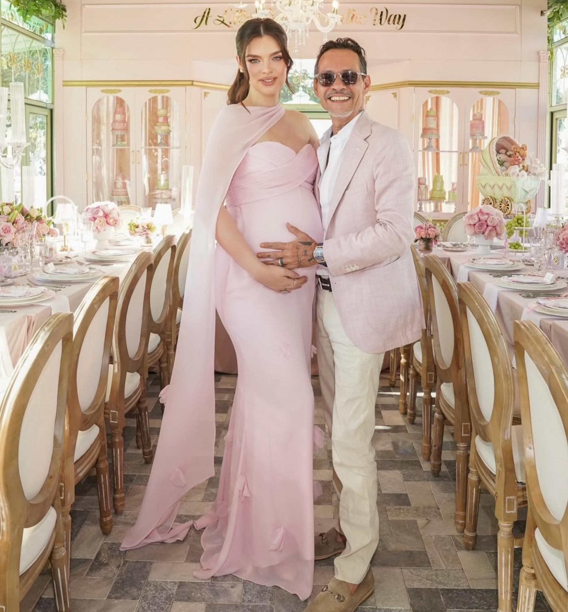 Marc Anthony and Nadia Ferreira welcome baby girl Myla, his eighth child