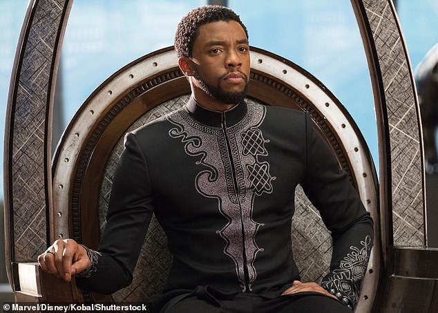 Chadwick Boseman’s death at 43 left Hollywood in shock. He had battled colon cancer for four years without publicly announcing his diagnosis. Pictured in Marvel's 2018 film Black Panther