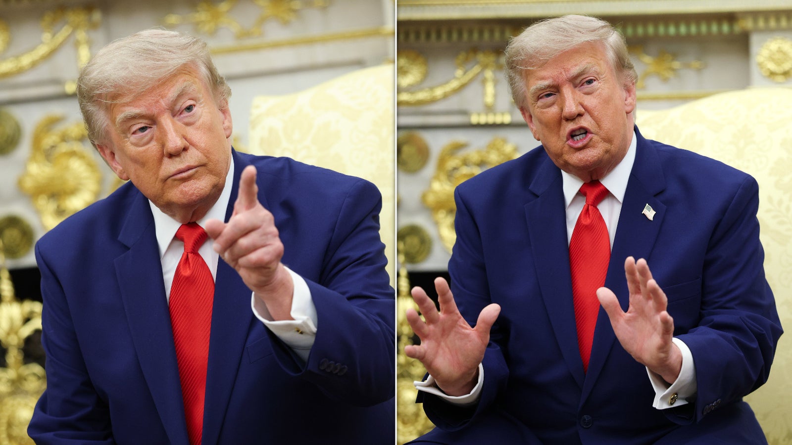Trump repeated this 1 phrase as an interview grew more tense — experts say it's a power move