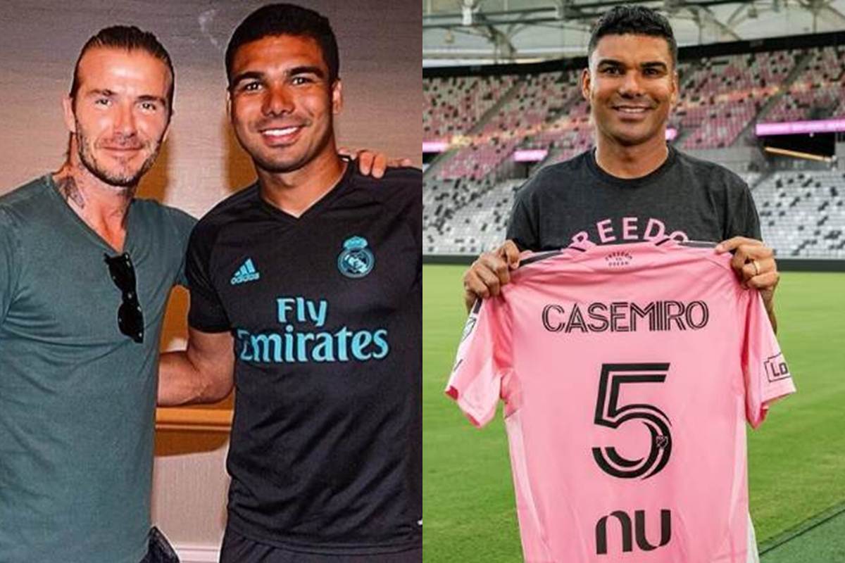 David Beckham dá boas-vindas a Casemiro no Inter de Miami