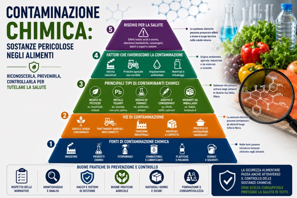 Contaminazione chimica: rischi per la sicurezza alimentare