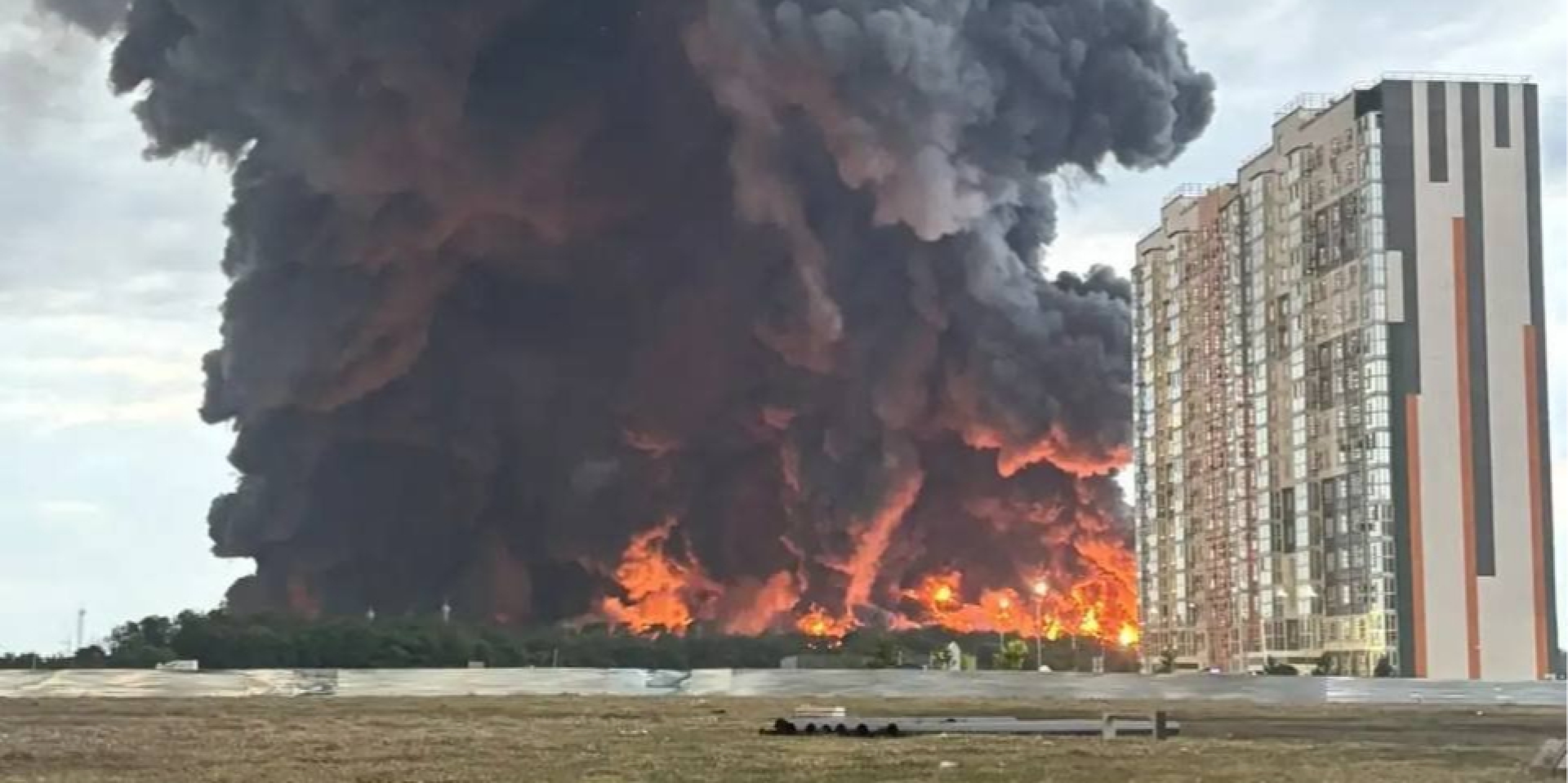 Fire at the Wildberries warehouse in Russia, July 22, 2026