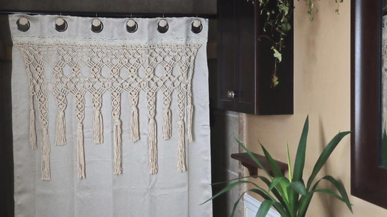 Goodbye boring shower curtains: The creative way to add boho chic to ...