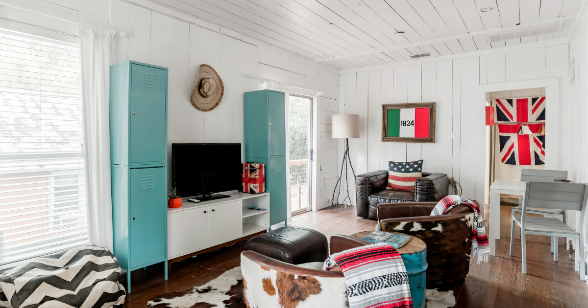 This charming Texas Airbnb is just blocks from a famous street