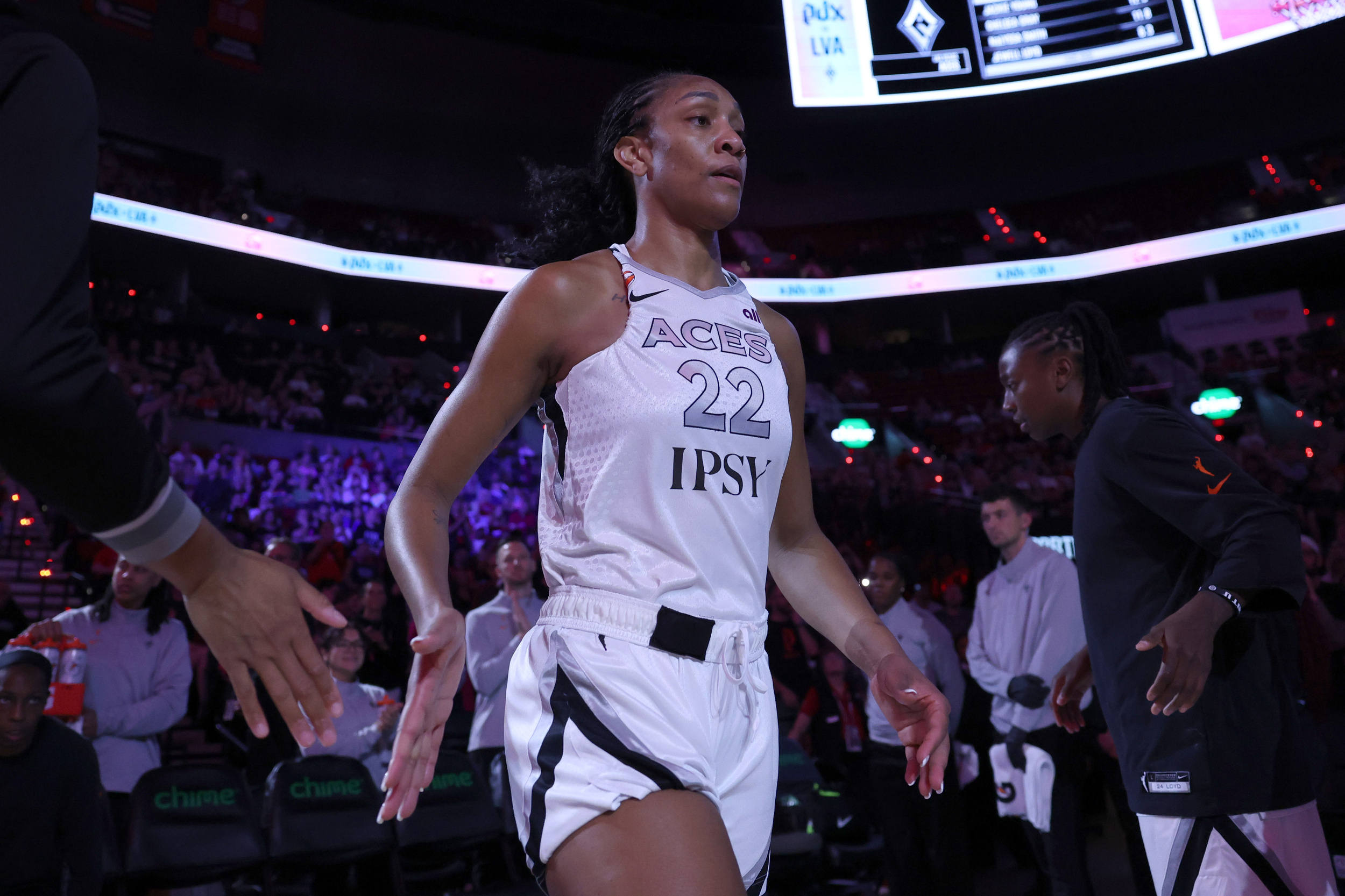 Aces waste Wilson’s 38 as Mystics steal 100-99 win