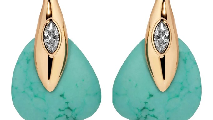 Ettika Turquoise & Crystal Earrings
