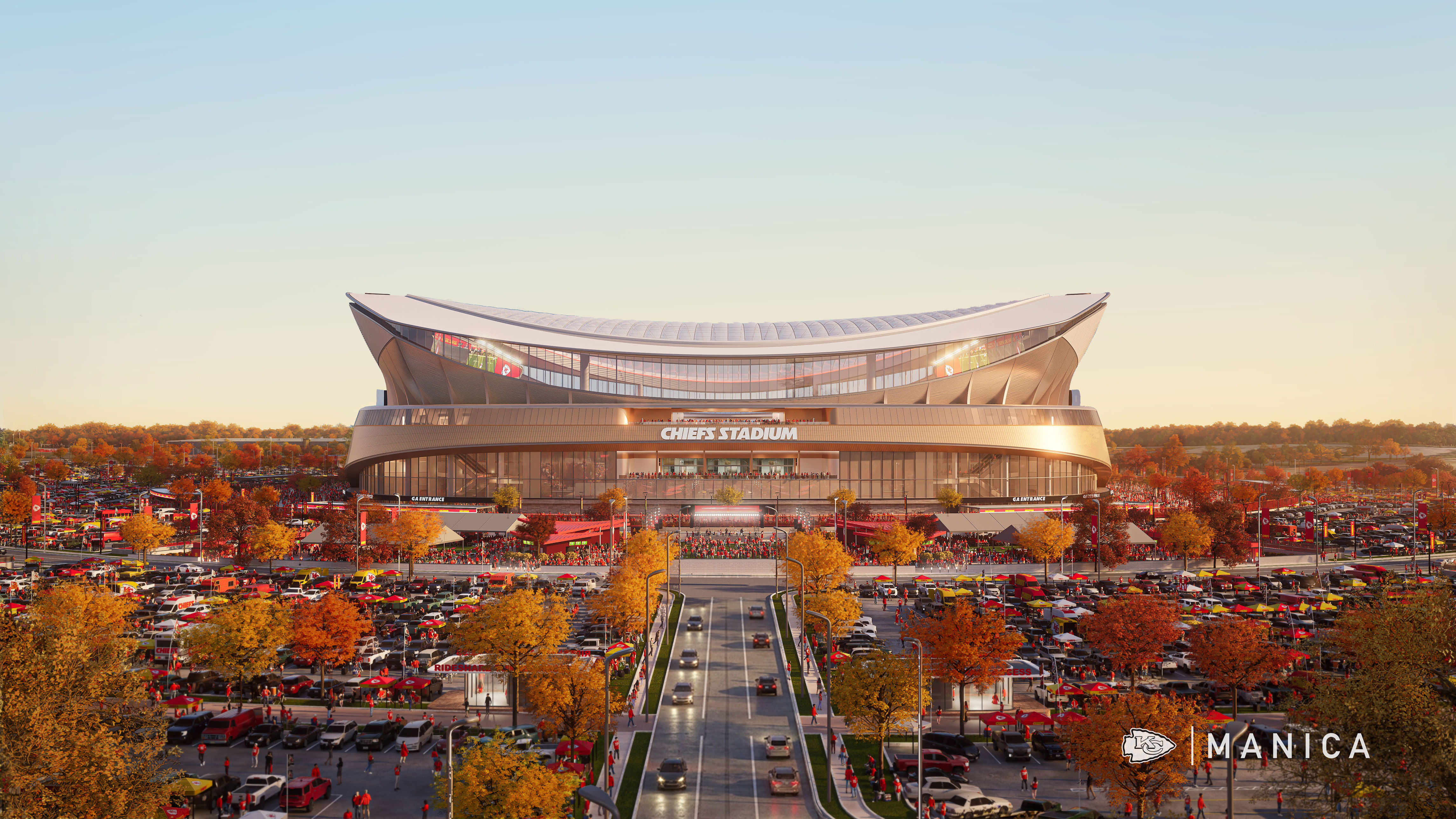 Chiefs unveil first renderings of new $3 billion domed stadium set to open in 2031