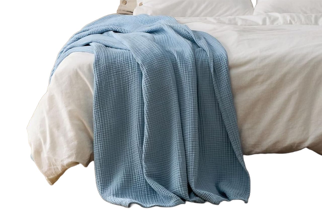 Bedsure Cotton Muslin Blanket