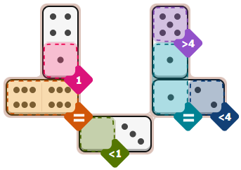 The New York Times Pips puzzle (easy) on Thursday, July 23, 2026