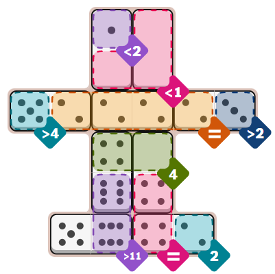 The New York Times Pips puzzle (medium) on Thursday, July 23, 2026