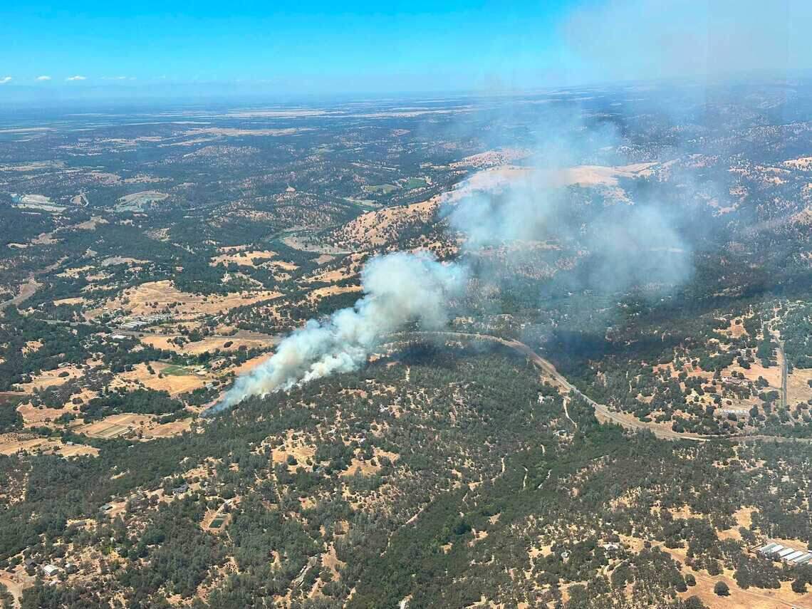 Firefighters on Wednesday afternoon were responding to the Mooney Fire near Smartsville off of Mooney Flat Road and Highway 20 in Nevada County’s Penn Valley.