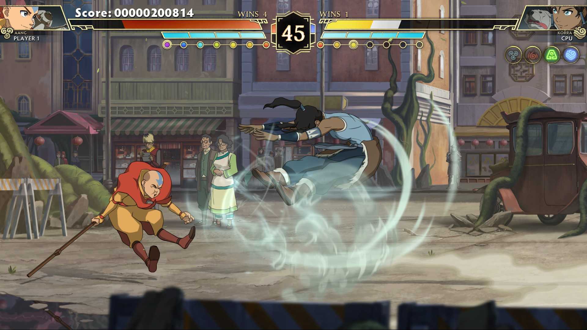 Avatar Legends Aang Sends Korra Flying
