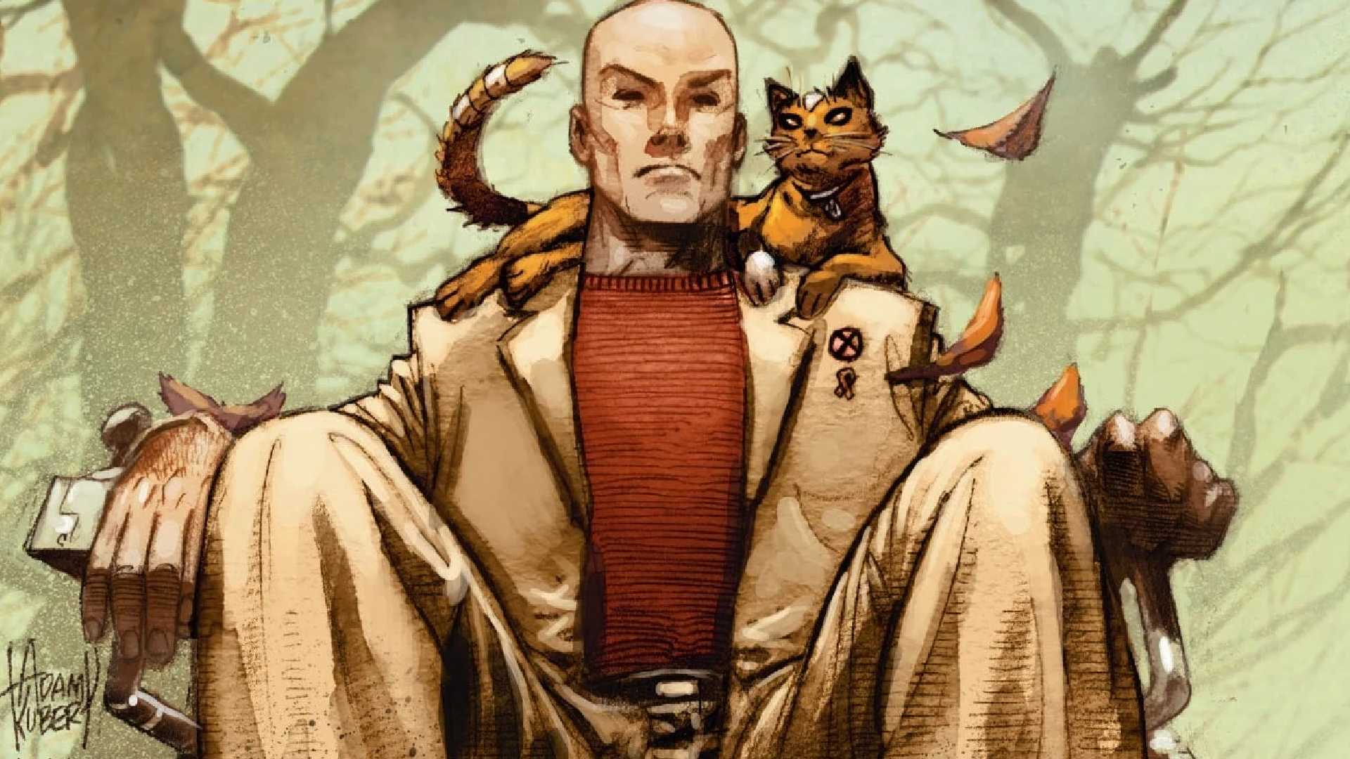 ultimate x-men's xavier and his mystique cat