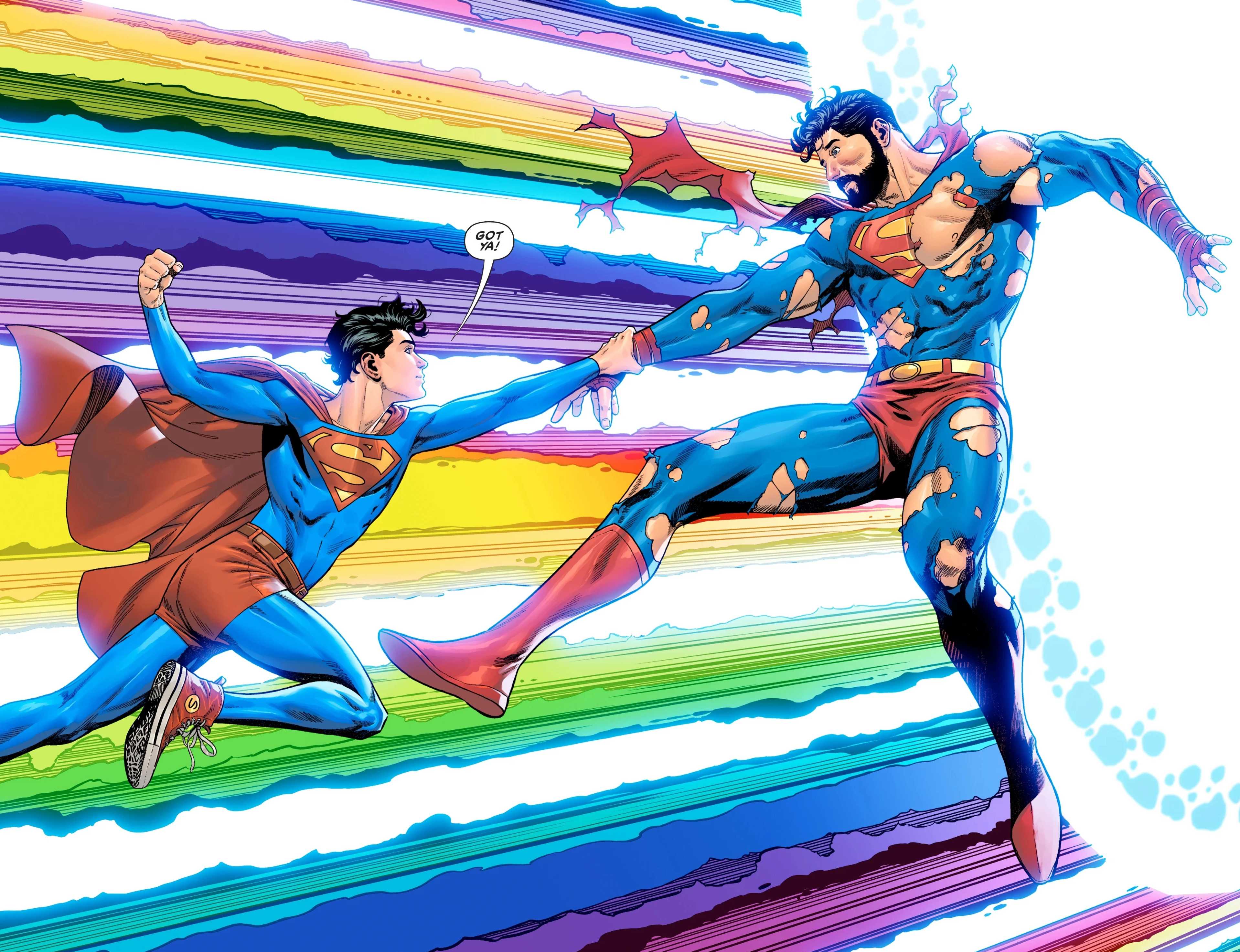superboy saves superman