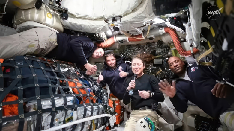 NASA astronauts living and working together in confined spaces