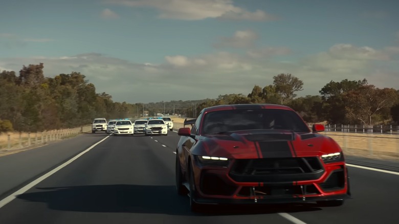 What muscle car does Liam Neeson drive in The Mongoose?