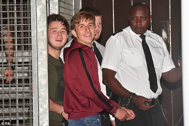 Albert Bowers (left) and Jessie Cole (centre) pictured leaving Reading Magistrates Court in 2019