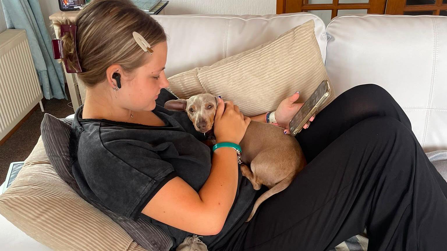 Tilly was 15 when she underwent the 12-hour operation and is now continuing her recovery
