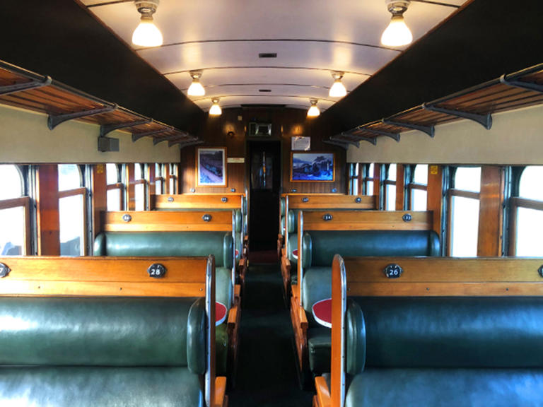 This vintage steam train journey serves up coastal views and high tea