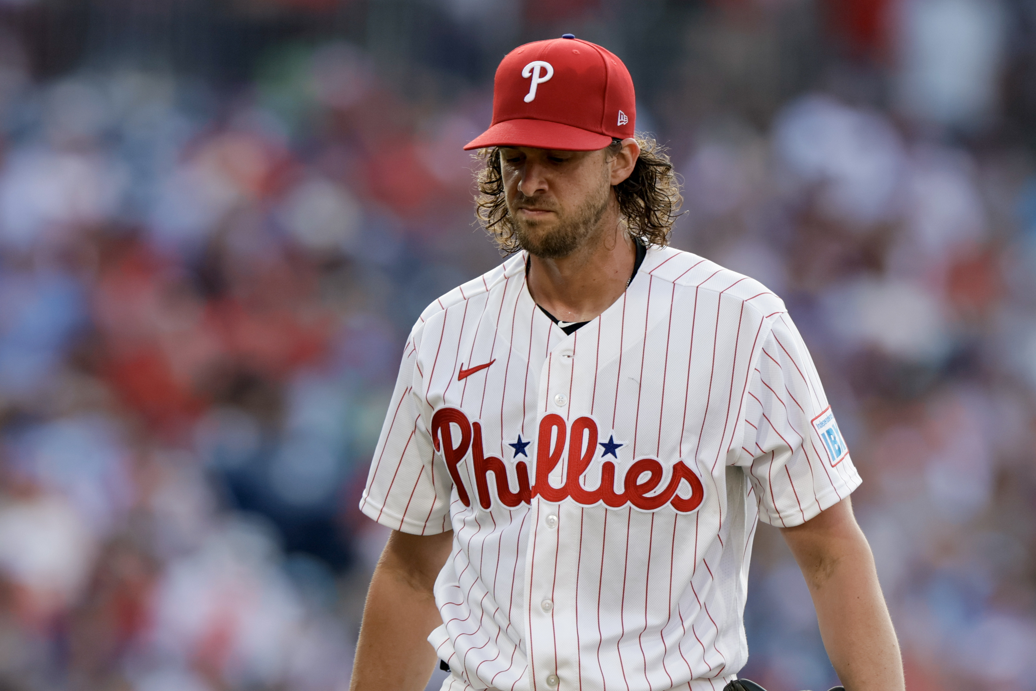 Aaron Nola allowed five earned runs across 5⅓ innings on Wednesday.
