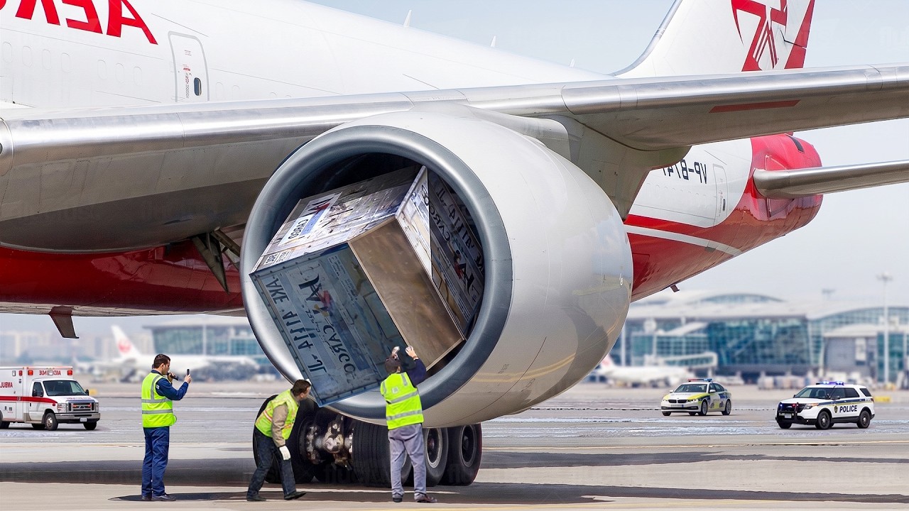 Understanding the risks of working around large aircraft jet engines