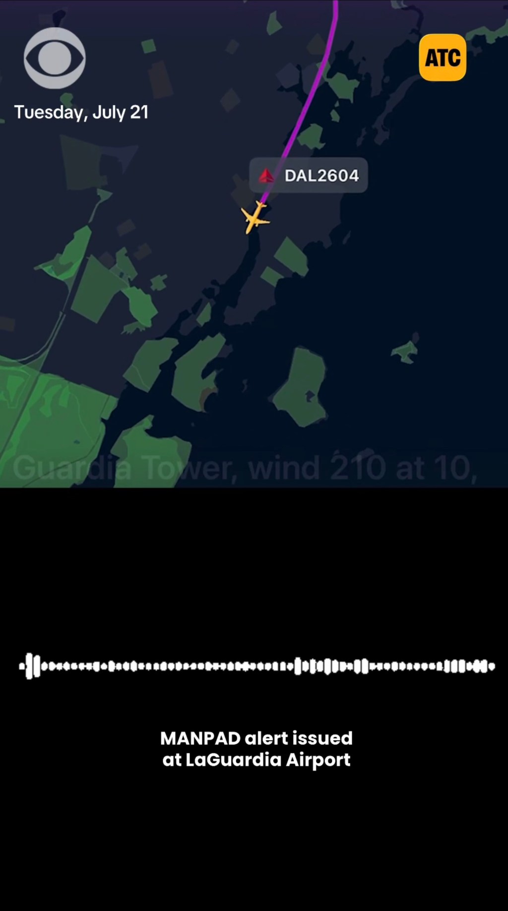 Delta pilot spooked with false warning of rocket launcher attack while landing at LaGuardia Airport