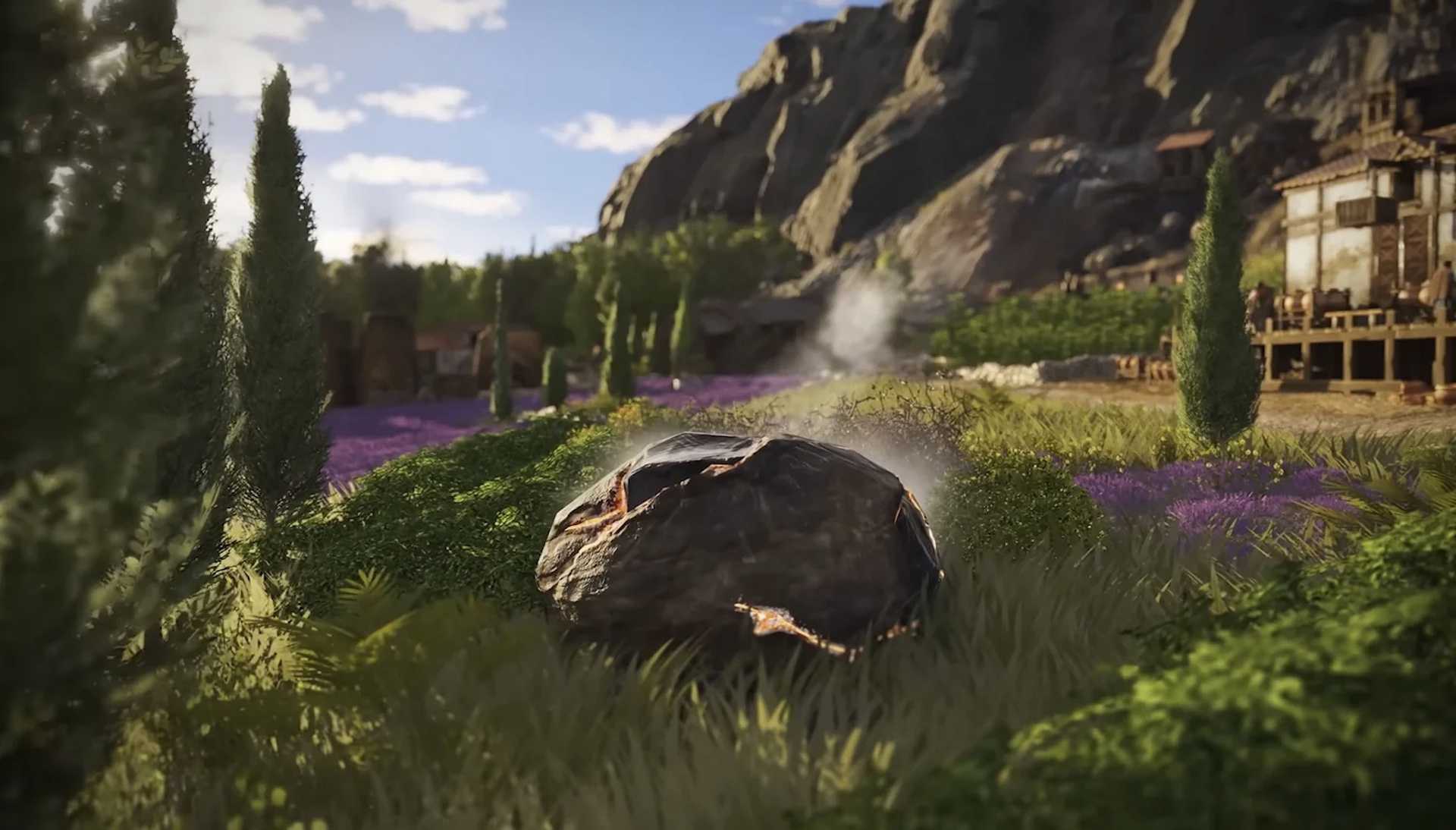 A lump of volcanic rock in Anno 117