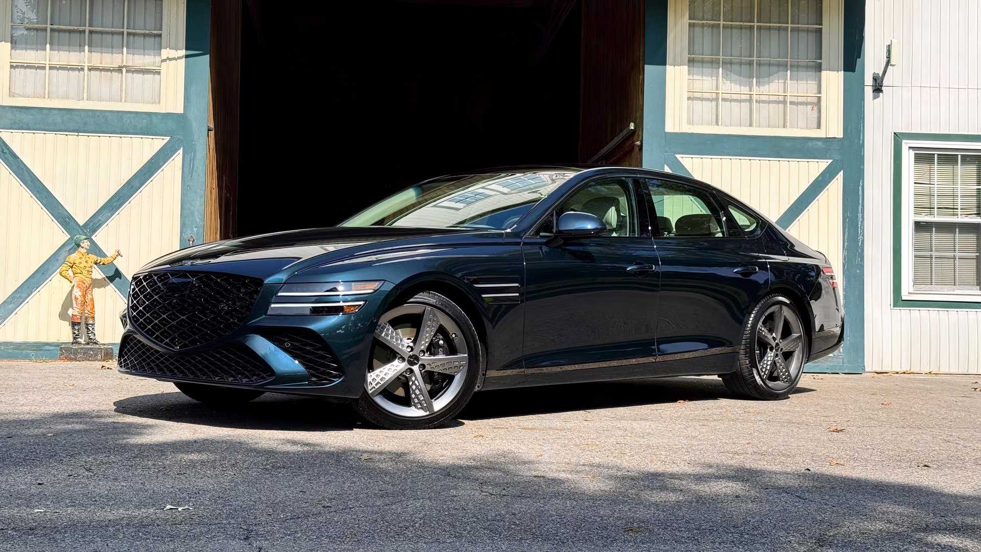 2026 Genesis G80 front Angled View parked