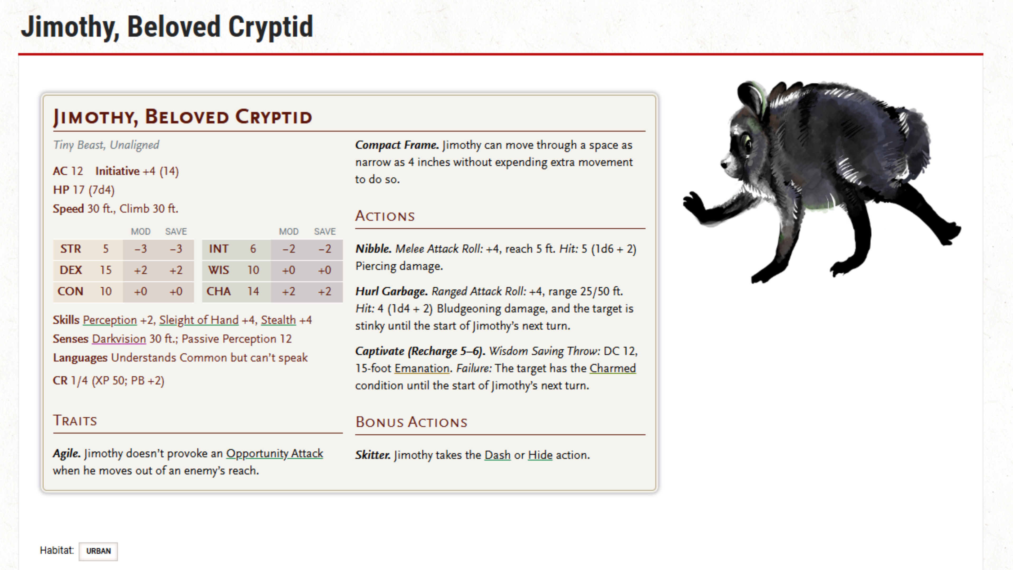 jimothy d&d stat block