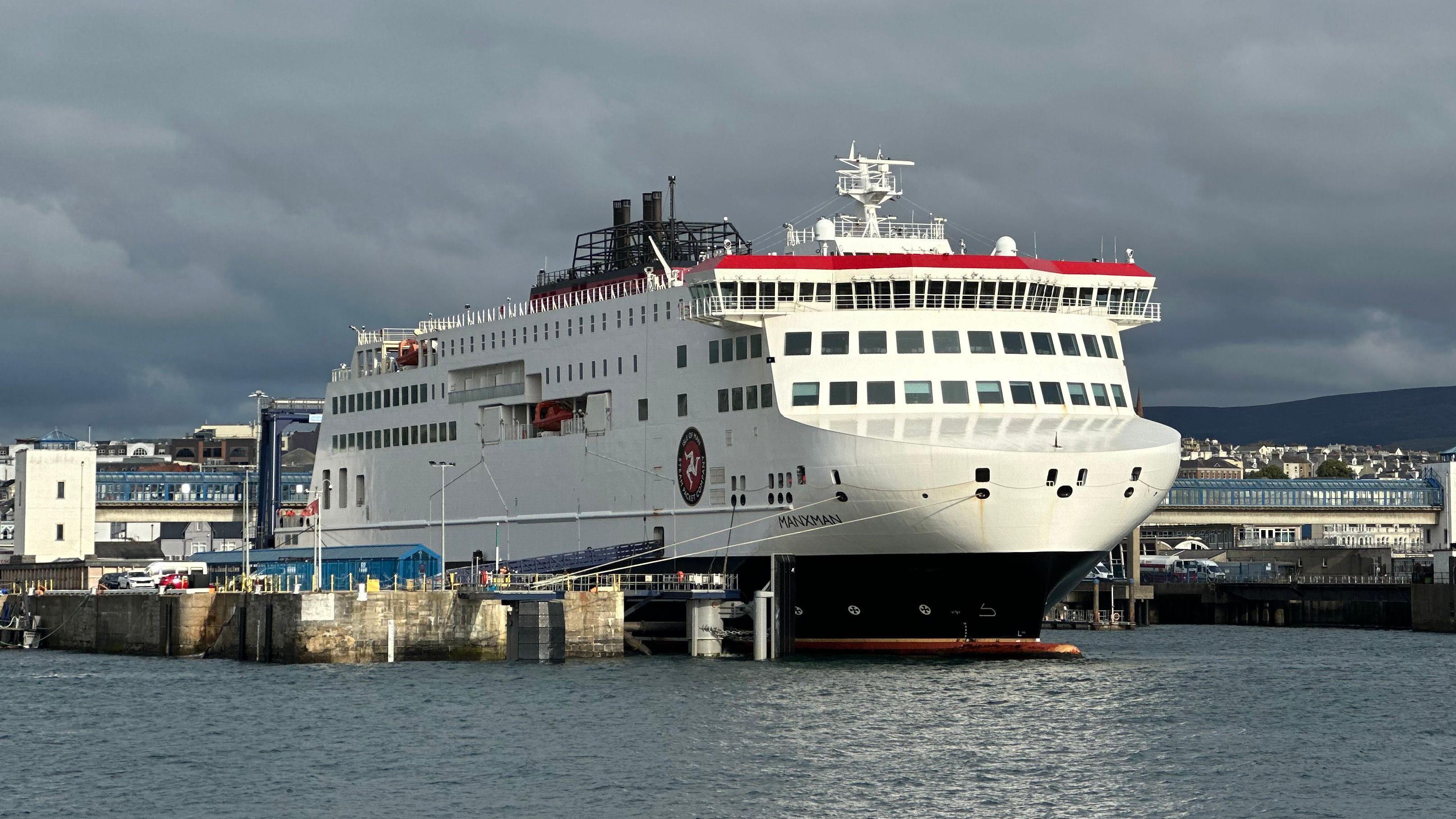 The flagship ferry Manxman is currently in drydock undergoing 