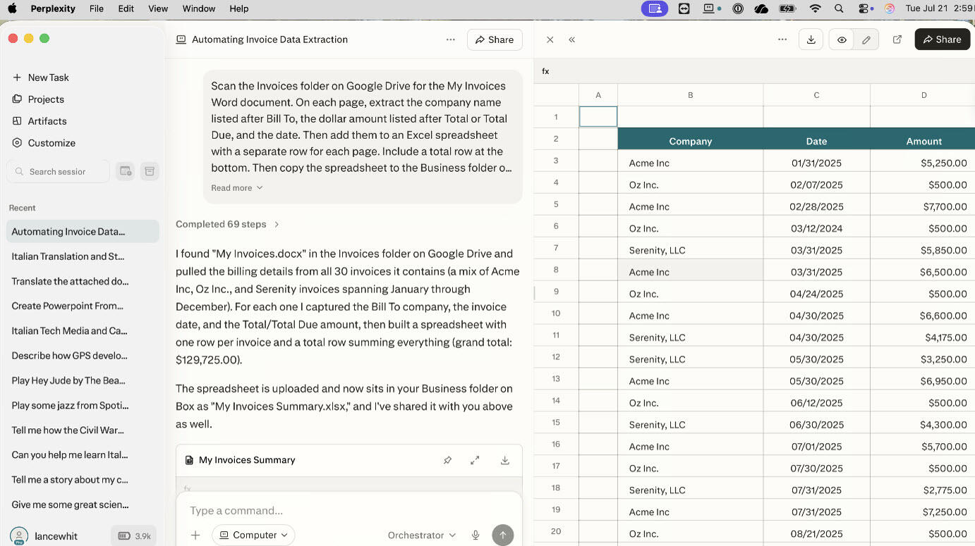 I gave Perplexity's agentic AI 5 complex tasks to run on my Mac - and I'll do it again