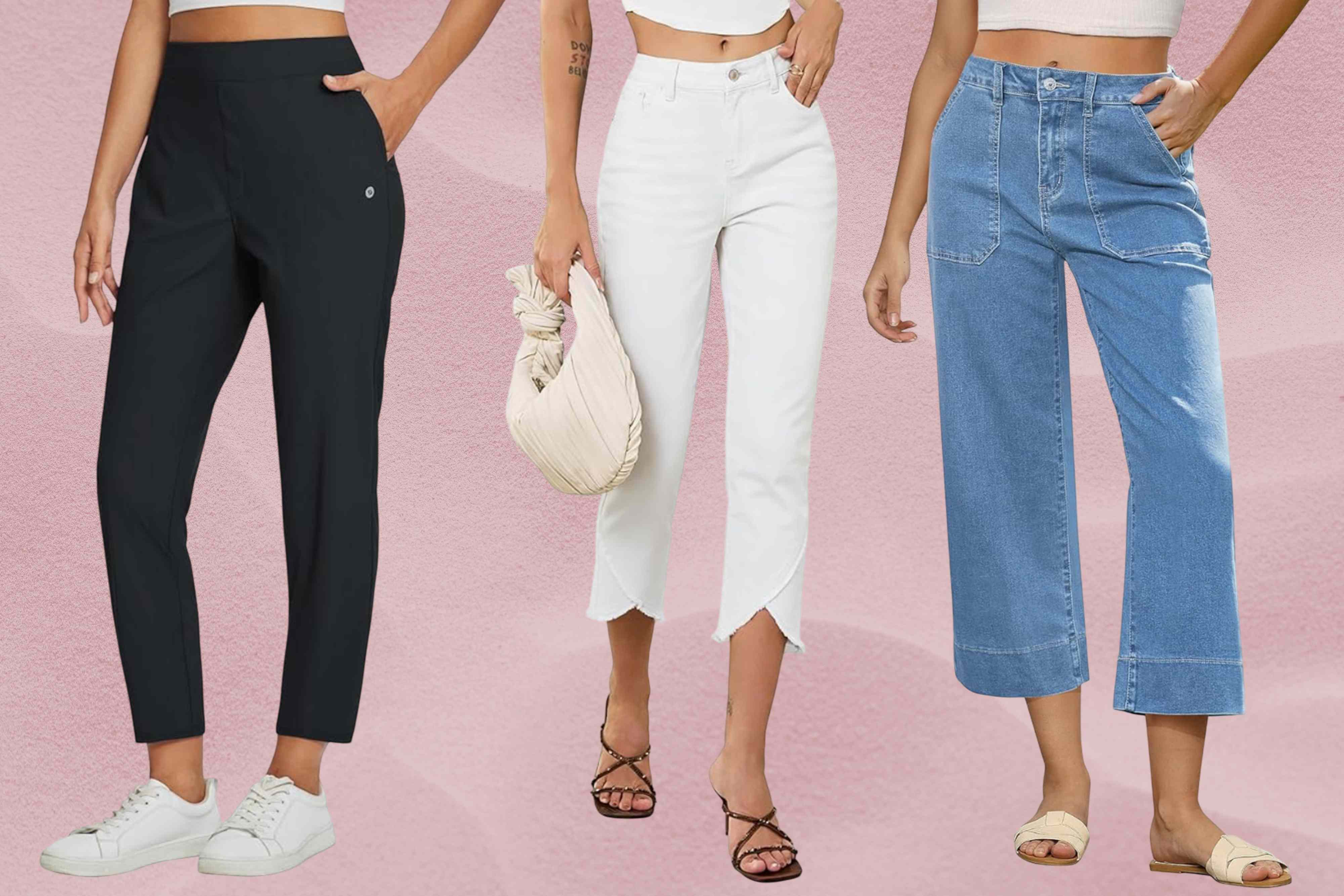 We found 14 comfy cropped pants for flights that look stylish and are just as comfy as basic sweats