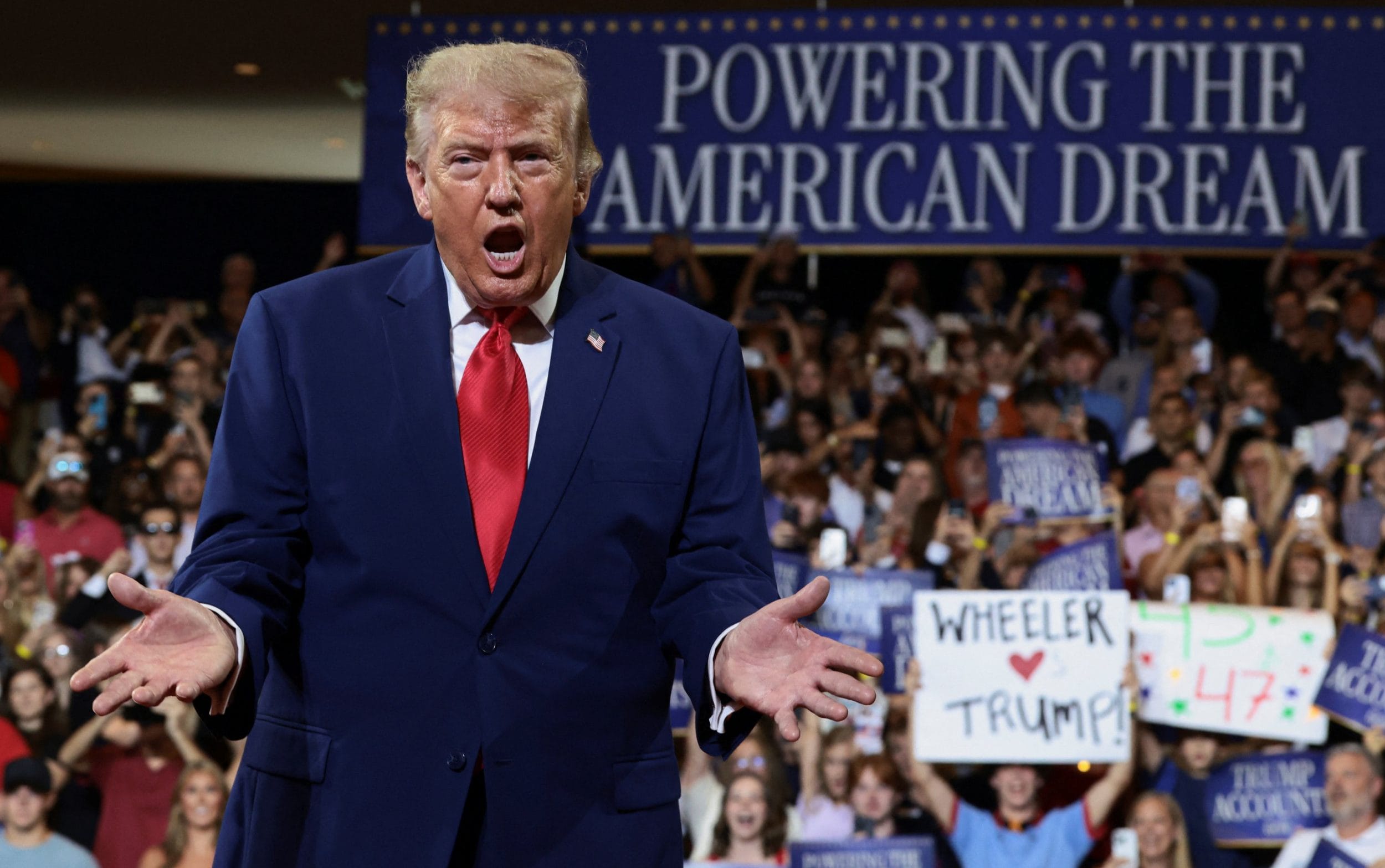 Donald Trump, the US president