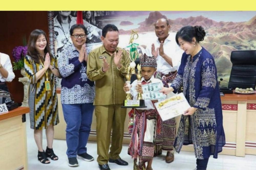Apresiasi dari pemerintah daerah atas prestasi Nono di ajang kompetisi matematika dan berhitung sempoa tingkat dunia