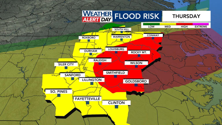 WRAL weather alert day: Flash flood warning in Wake, Durham, Orange and ...