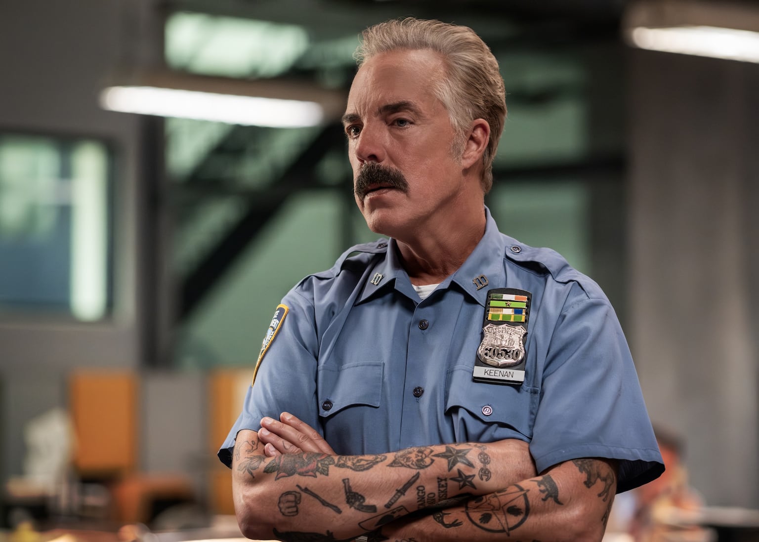Titus Welliver as Officer Glenn Keenan in The Westies. PICTURE Brooke Palmer/MGM+