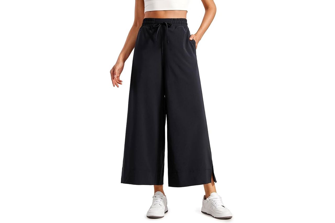 CRZ YOGA Lightweight Wide Leg Cropped Pants