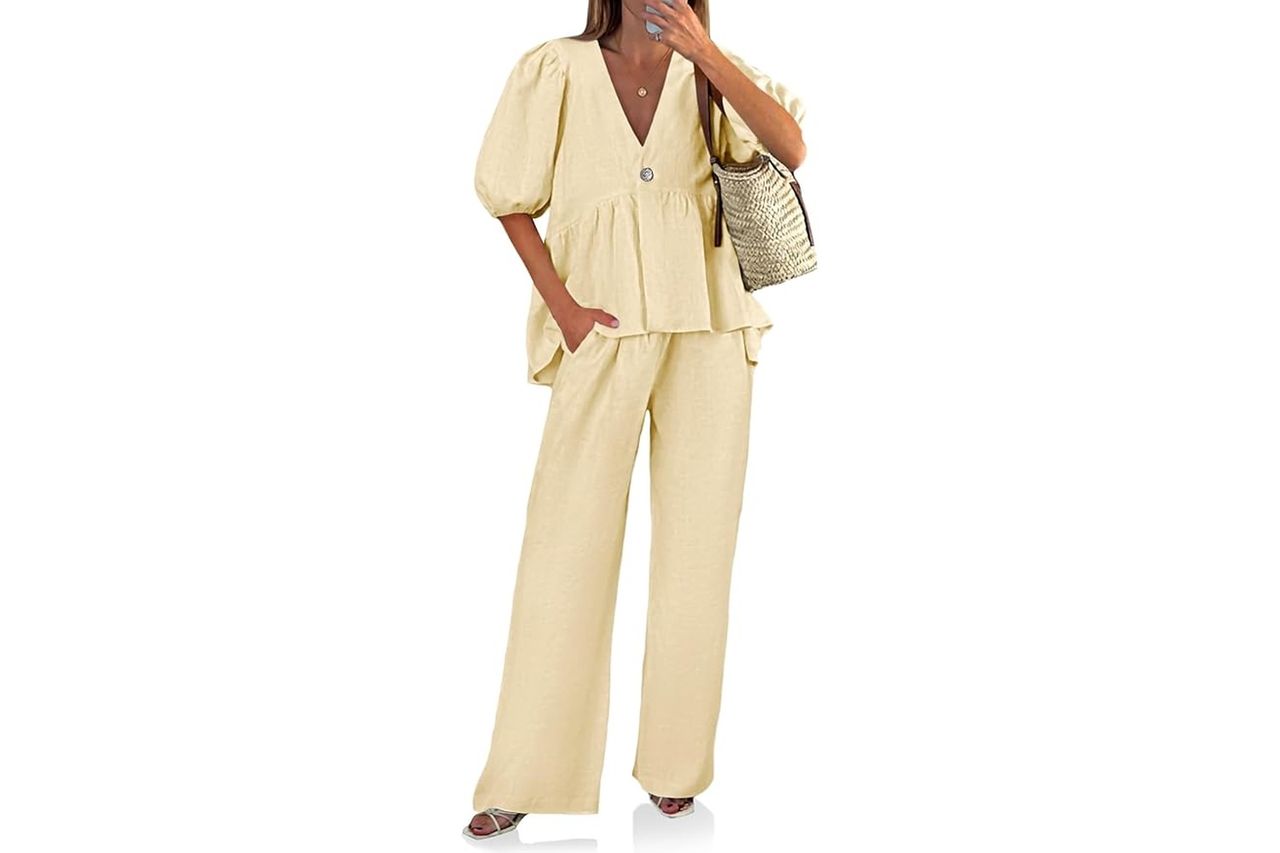 tankaneo womens 2 piece linen sets