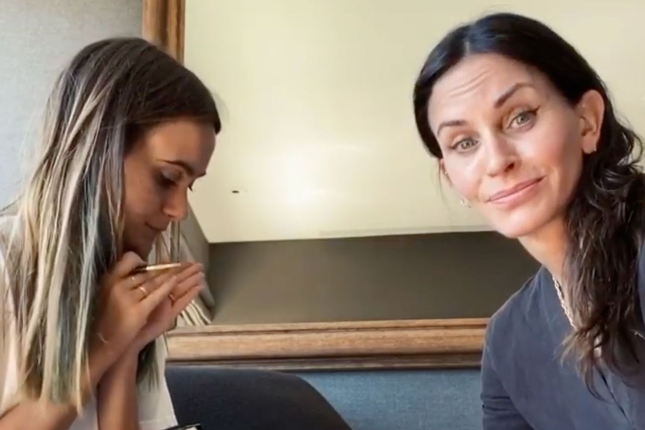 Courtney Cox and her daughter Coco