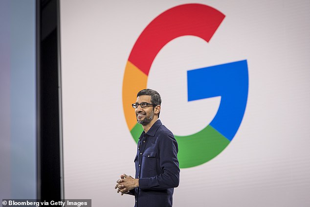 CEO Sundar Pichai (pictured) said that the successful quarter was due in part to growth of its AI model Gemini and AI search queries