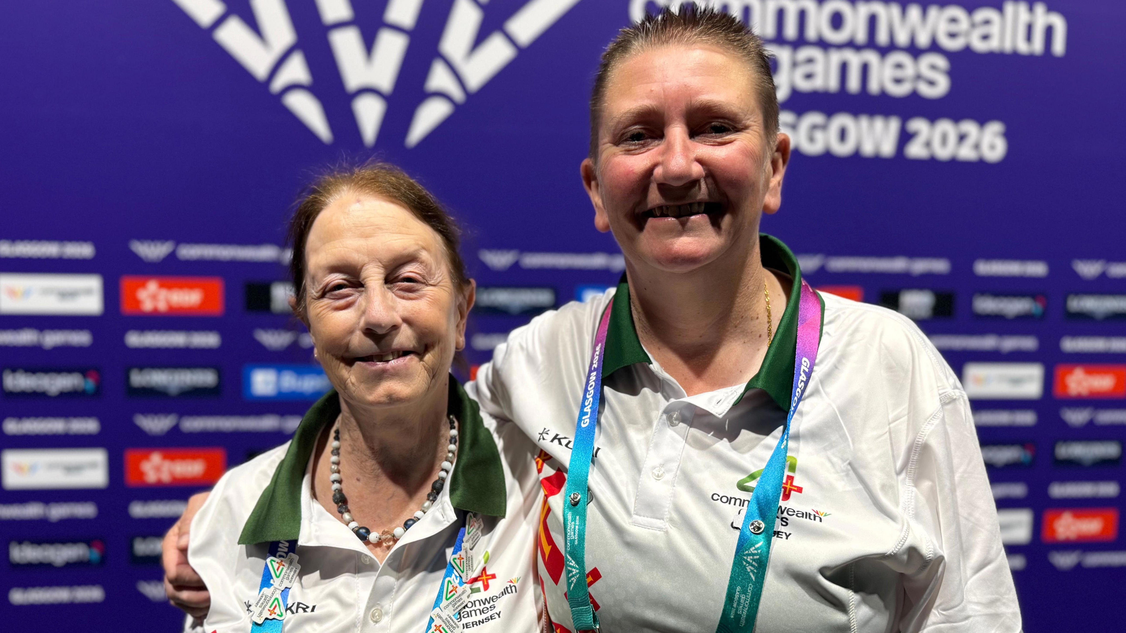 Rose Ogier (left) and Alison Merrien have both competed at previous Commonwealth Games