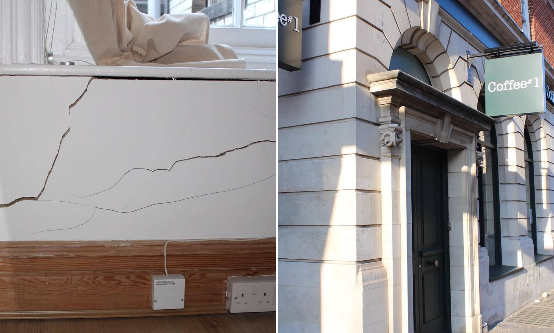 Homeowners claim flats worthless after building work by coffee shop